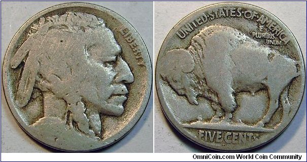1918D Indian Head (Buffalo) Five Cents