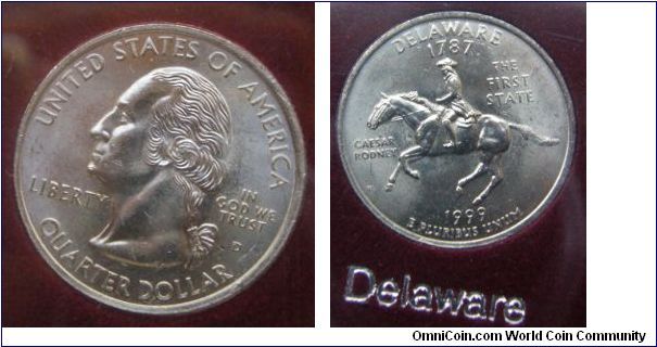 50 State Quarter Program 1999 Denver Mint Set.