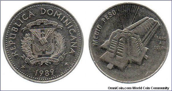 1989 1/2 Peso