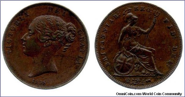 1855 penny