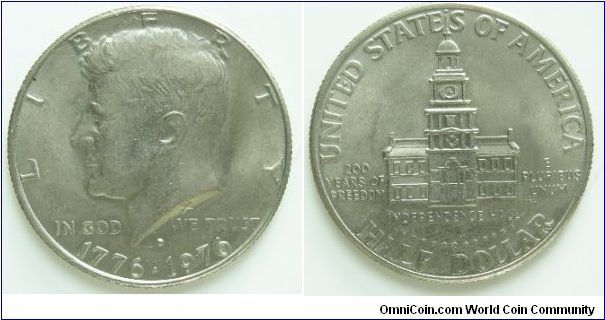 1976D 
Half Dollar
Tri-Centenary coin
Kennedy
