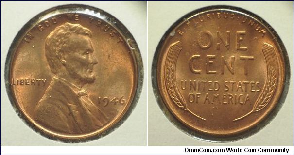 1946 Lincoln, One Cent