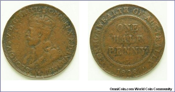 One Half Penny
George V