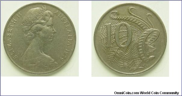 10 cents
Elizabeth II