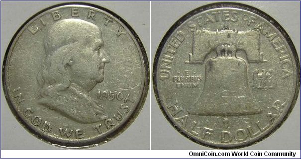 1950D Franklin, Half Dollar