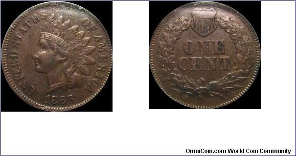 1866 Indian Head Cent