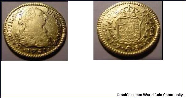 1781 1 Escudo 
Gold
Metal Detector Find