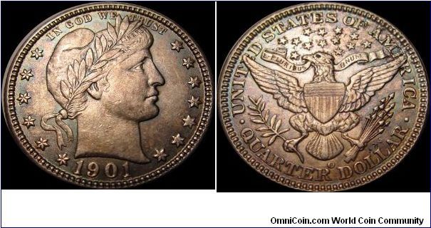 1901-O Barber Quarter
Metal Detector Find