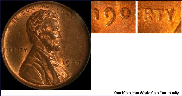 1909 Lincoln Cent Doubled Die Obverse