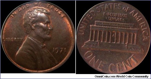 1971 Lincoln Cent Doubled Die Obverse