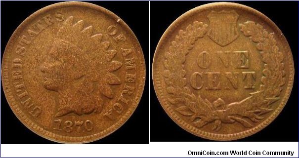 1870 Indian Head Cent