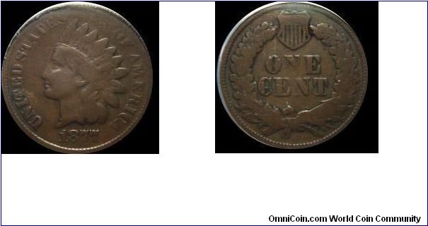 1877 Indian Head Cent