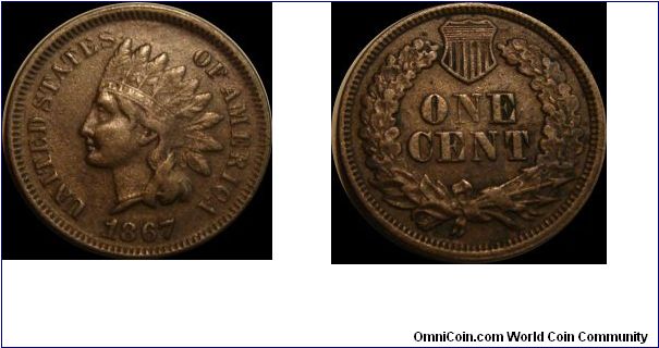 1867 Indian Head Cent