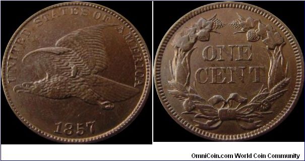 1857 Flying Eagle Cent
MPD 1857 in Neck