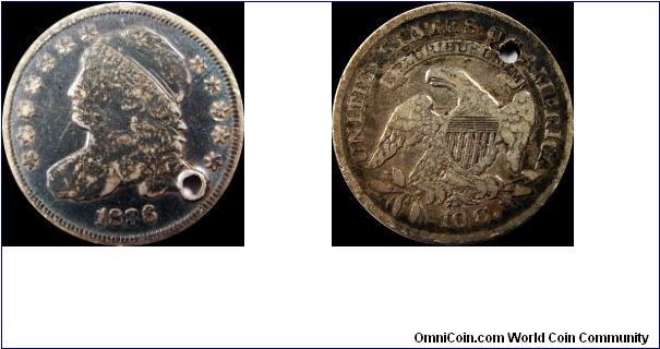 1836 Capped Bust Dime
Metal Detector Find