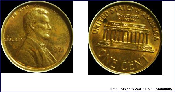 1971 Lincoln Cent
Doubled Die Obverse
PCGS