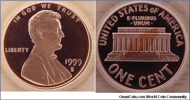 1999-S Lincoln Cent
Proof