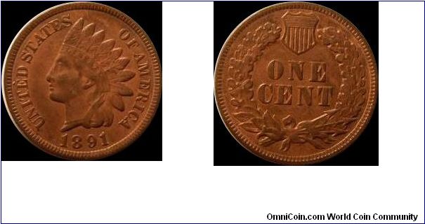 1891 Indian Head Cent