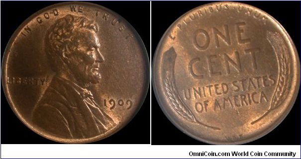 1909 VDB Lincoln Cent
Doubled Die Obverse 2