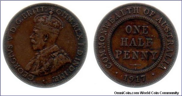 1917 half penny