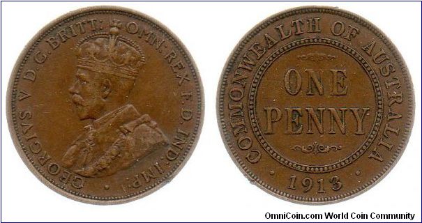 1913 one penny