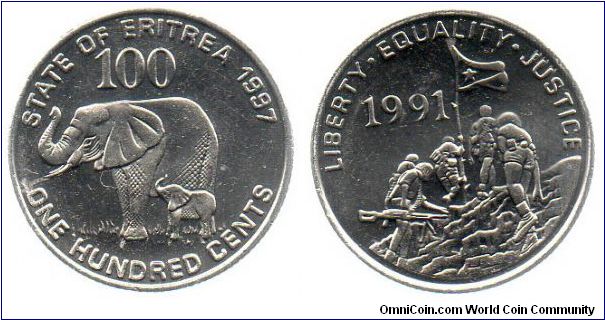 1997 100 cents