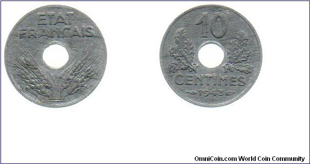 1943 10 centimes