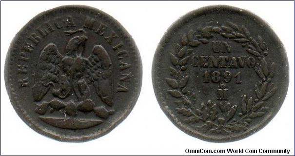 1891 1 centavo