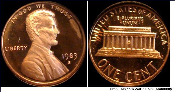 1983-S Lincoln Cent
Prestige Proof Set