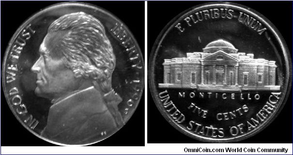 1996-S Jefferson Nickel
Prestige Proof Set