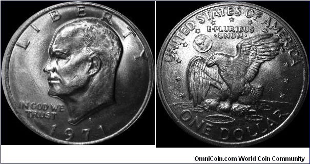 1971-D Eisenhower Dollar