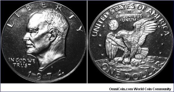 1974-S Eisenhower Dollar