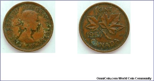 1955KG
1 Cent
Elizabeth II