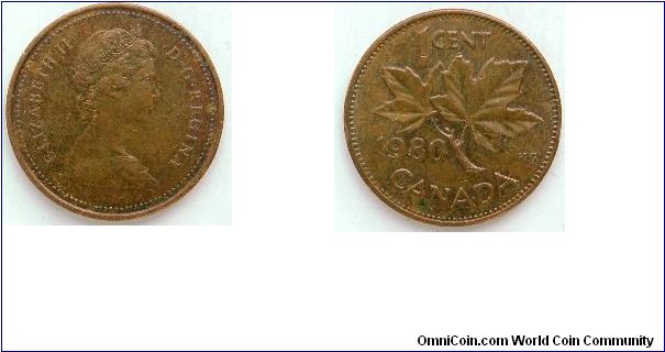 1980KG
1 cent
Elizabeth II