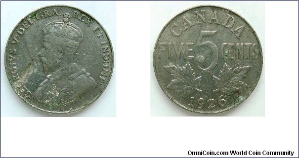 5 cents
George V