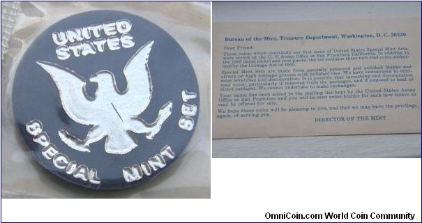 United States Special Mint Set Emblem. Proofs: 2,360,000 (Special Mint Set)