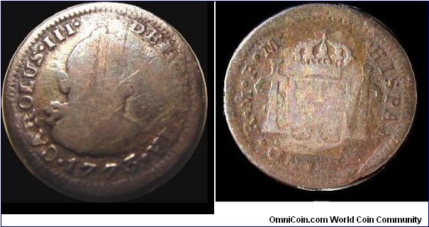 1773 Real 
Minted in Mexico
Metal Detector Find