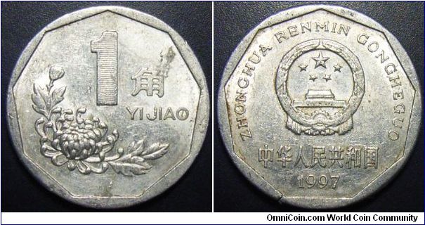 China 1997 1 jiao. Special thanks to RickieB!