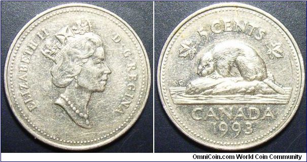 Canada 1993 5 cents. Special thanks to RickieB!