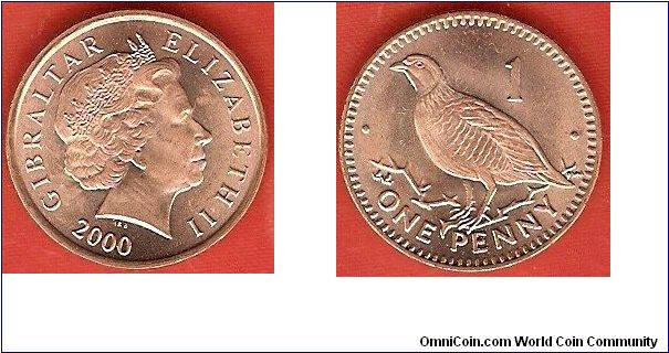 1 penny
Barbary Partridge
Elizabeth II by Ian Rank-Broadley
bronze-plated steel