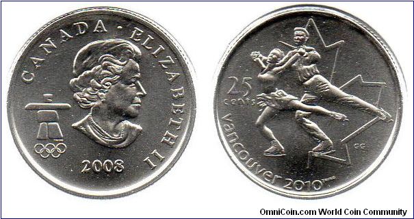 2008 25 cents - figure skating
