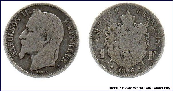 1866 1 Franc