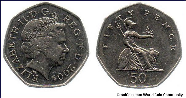 2004 50 pence