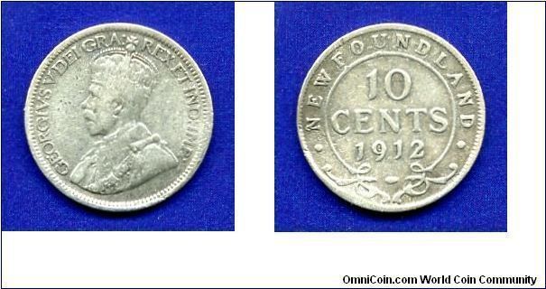 10 cents.
Newfoundland.
George V (1910-1936).


Ag925f. 2,35gr.