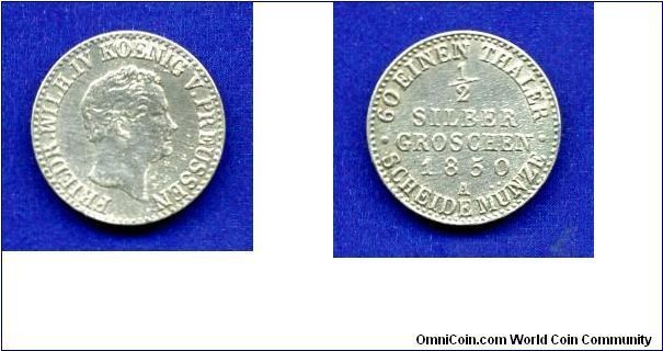 1/2 silber groschen.
Kingdom of Prussia.
Friedrich Wilhelm IV (1840-1861).


Ag220f. 1,09gr.