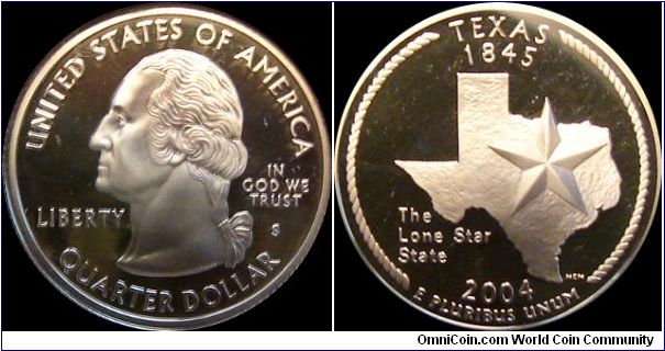 2004-S Proof Washington State Quarter
Texas