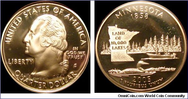 2005-S Proof Minnesota State Quarter