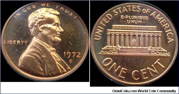 1972-S Proof Lincoln Cent
