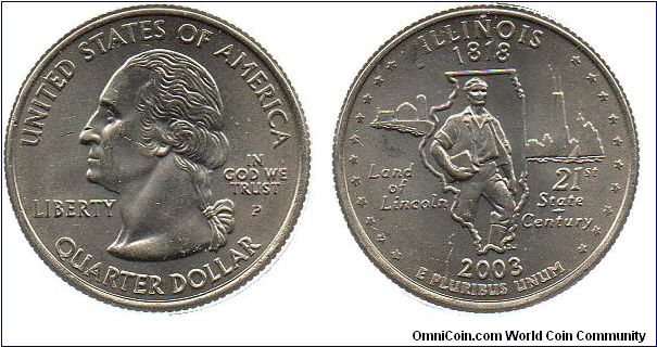 2003 1/4 Dollar - Illinois