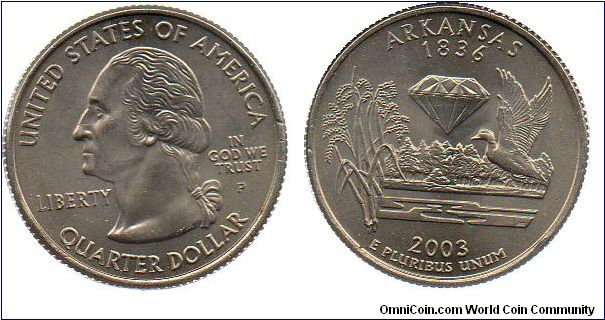 2003 1/4 Dollar - Arkansas